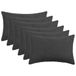 vidaXL - Kussensloop - 6 pcs - HEERLEN - Donkergrijs - 50 x 70 cm - Bouclé