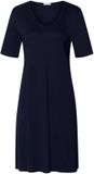 Hanro Dames nachthemd Cotton Silk diep marineblauw