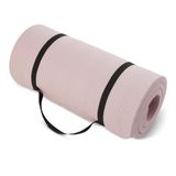 Amazon Basics yogamat met schouderriem, extra dik, 2,5cm, aqua