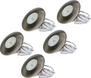 HOFTRONIC Pavo - Set van 5 LED inbouwspots - RVS - 3W - 2700K - 12mm inbouwdiepte