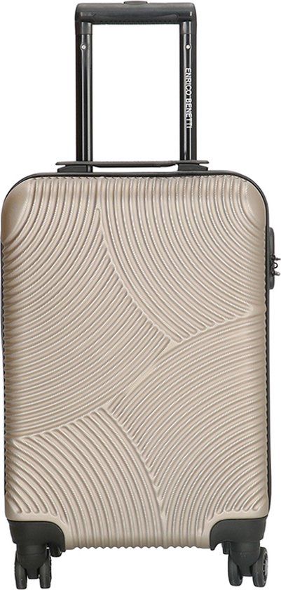 Enrico Benetti Louisville Handbagage Koffer - Champagne - 54cm - Hardcase
