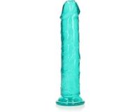 Shots RealRock REA154TUR1 Straight Realistic Dildo Suction Cup 9'' / 23 cm Turquoise