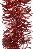 Decoris Kaemingk 5 stuks! Guirlande lametta golf d10 cm en hoogte 270cm kerstrood