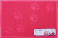 Nobleza Tapis de litière pour chat - Tapis en caoutchouc - Rose - Taille M 60x40 cm