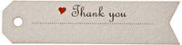 Mopec X641.3 Pijlkaart Thank You Hart, 6,5 x 1,5 cm, 51 stuks
