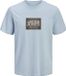 JACK&JONES JJRAIN TEE SS CREW NECK T-shirt Homme L Coton Celestial Blue