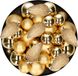 Decoris Kaemingk B.V. Kerstversiering kunststof kerstballen goud 6-8-10 cm pakket van 50x stuks