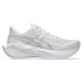 ASICS Chaussure de course 'Novablast 6' gris / blanc / blanc naturel
