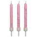 PME Roze glitterkaarsen, 10 stuks