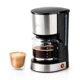 JATA JECA1512 Koffiezetapparaat voor 6 tot 18 kopjes, permanente filter, automatische uitschakeling, lekvrij, compact, inhoud 1,5 l, getrapte container, gemakkelijk te reinigen, 800 W