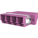 Erikaviolett Glasfaser-Kupplung LC Quad OM4, 1 VPE = 12 Stück