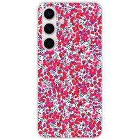 Samsung Galaxy S24/S25 Siliconen hoesje - ontwerp liberty wiltshire rouge