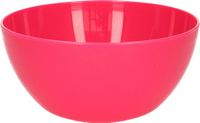 Plasticforte Schaaltjes - kunststof - kommetjes - dessert/ontbijt - D14 x H6 cm - fuchsia roze