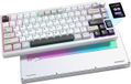 Yunzii AL80 - Argent - Clavier mécanique sans fil en aluminium - 75% - Qwerty - Clavier de jeu - Lumières RVB - Switch Cacao Cream V2