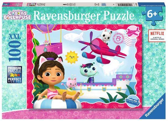 Ravensburger Gabby's Dollhouse Puzzle - 100 XXL Pieces - 6+ Years