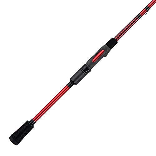 Ugly Stik Ugly Stik 6'6" Carbon Spinning Rod, Een Stuk Spinning Rod, 6-12LB Line Rating, Medium Rod Power, Snelle Actie, 1/8-1/2 oz. Lokken Rating, Rood/Zwart