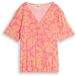 Tom Tailor Blouse en viscose - Taille 36 - motif grandes fleurs rose