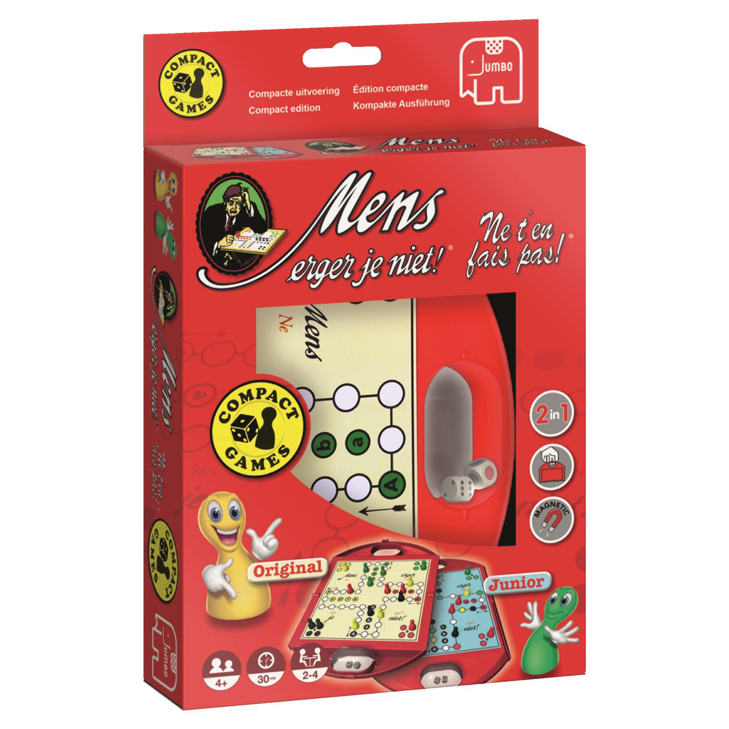Jumbo Mens Erger Je Niet Reiseditie - Reisspel - Bordspel - 4+ jaar