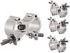 Gear4music Dubbele Halve Klem, 32-35 mm, Set van 4