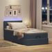 Prolenta Maison Exclusive - Ottoman bedframe met matras, donkergrijs, 90x200 cm, fluweel