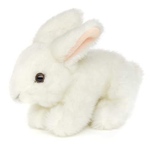 Uni-Toys - Konijn, liggend (wit) - 18 cm