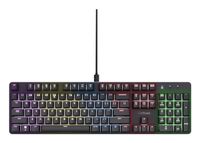 Trust GXT 871 Zora Gaming Keyboard USB QWERTZ Hungarian Black