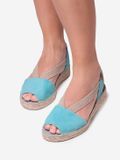 Toni Pons ELLA Platte suède espadrilles voor dames - TURQUOISE, maat 40