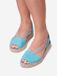 Toni Pons ELLA Platte suède espadrilles voor dames - TURQUOISE, maat 40