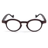 Contacta, Woody Leesbril voor dames en heren, trendy bril met houtlook, frame met flexibele stangen, verpakking met brillenkoker 24 g