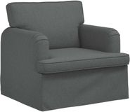 vidaXL Bank Donkergrijs Stof 84 x 80 x 85 cm