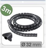 Quadrios 25CA740 Kabelslang 32 mm (max) Zwart 3 m