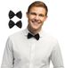 Boland Vlinderstrikje - Zwart - Polyester - 11 cm - Unisex - Verkleedartikelen