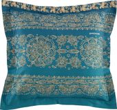 Bassetti Brenta kussensloop 40x40 cm katoensatijn blauw B1