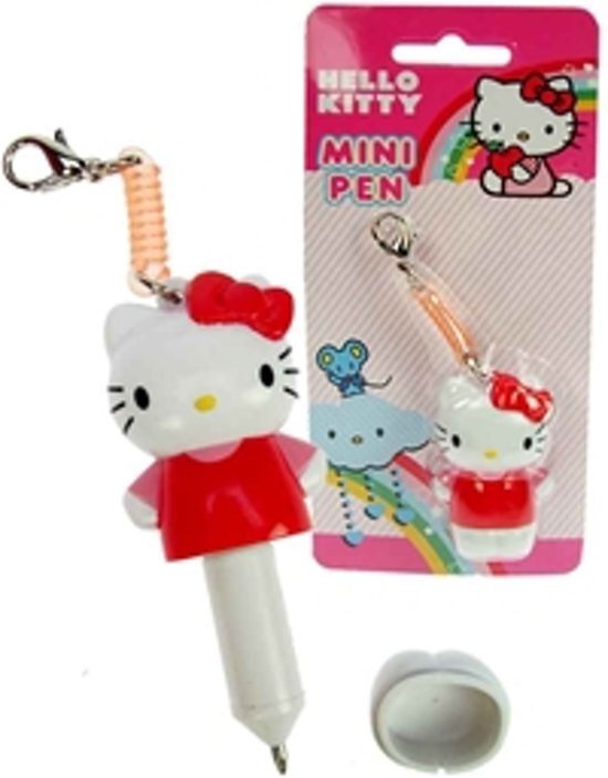 Sanrio 2 Hello Kitty sleutelhangers met balpen