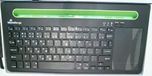 MediaRange compact multi-pairing draadloos toetsenbord met 78 toetsen en touchpad, QWERTY (GR) toetsenbordindeling, zwart/groen