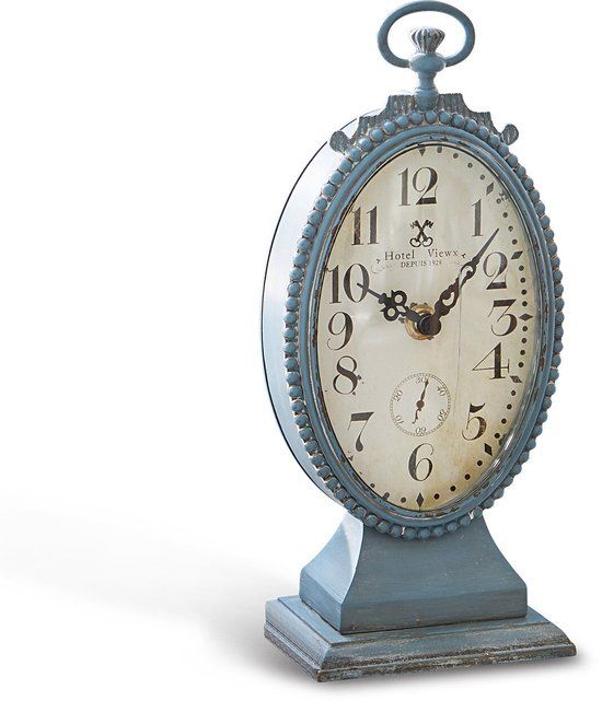 LOBERON Klok Michelet antiekblauw