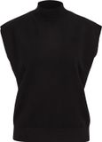 WE Fashion Dames fijngebreide spencer - Zwart - Maat S