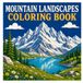 Mountain Landscapes Coloring Book