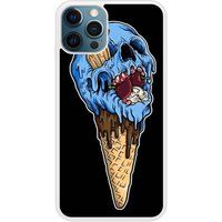 Ice cream skull bedrukt siliconen hoesje compatibel met iPhone 12 Pro Max