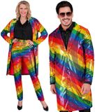 Widmann Pailletten Regenboog Strepen Jas L/XL