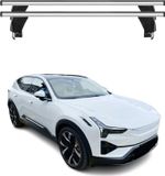 Menabo Porte-bagages de toit pour Polestar 2 2020-2025 Alu Gris 2 pièces
