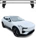 Menabo Porte-bagages de toit pour Polestar 2 2020-2025 Alu Gris 2 pièces