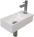 INK - Fonteinpack Polystone Rechts Mat Wit/Chroom