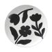 Broste Copenhagen Assiette Flora Ø26 cm Black-off white