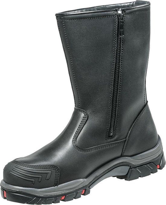 Bata Industrials Potent S3 Zwarte Leren Veiligheidslaarzen voor Heren - Maat 45