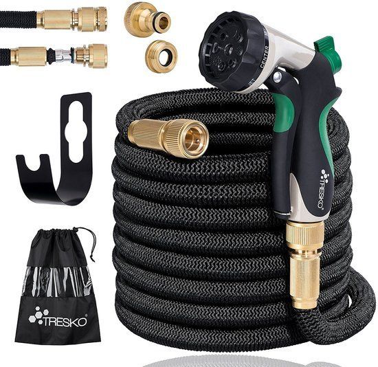 Somultishop Flexibele tuinslang - 15 meter - sproeier - tuin bewatering