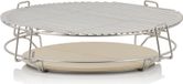 BBQ-Toro Four de fumage pour barbecues sphériques d'un diamètre de 57 cm | 54 cm | Plaque de gril en acier inoxydable à 3 niveaux