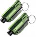 HORCONDORM S.R.L. Brise-vitre et coupe-ceinture Porte-clés, Marteau de sécurité pour voiture 2-en-1 pour briser le verre sous l'eau, Outil d'évasion d'urgence pour vitres de véhicule (2, vert)