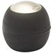 WAGNER Muur deurstopper EGG - Ø 30 x 30 mm, zamak, edelstaal optiek, zachte aanslag, zwart