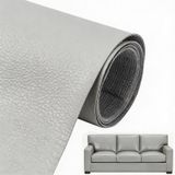 Gris clair kit de réparation autocollant pour cuir, 60x137 cm